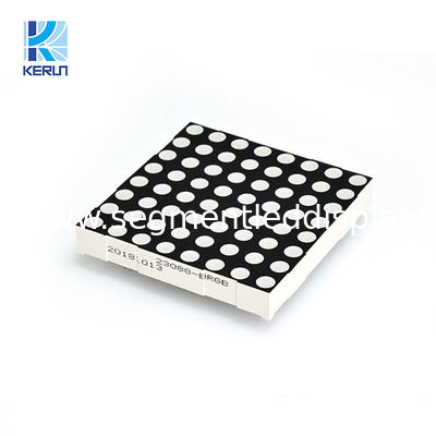 60*60mm P7.62 Yuvarlak 8x8 nokta vuruşlu ekran 32 PIN 2.2V 20MA